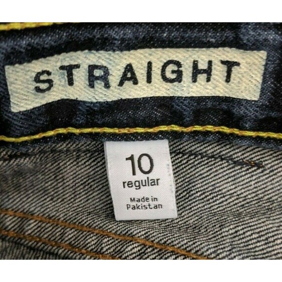 GAP Kids Straight Leg Jeans  Boys Size 10 reg  Dark Rinse  BTS School Jeans - Picture 8 of 10